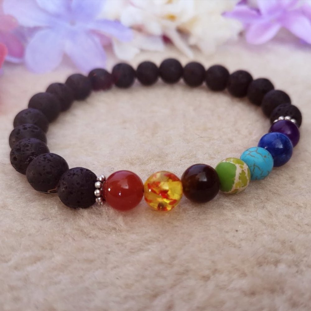 7 chakras beaded bracelet